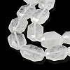 Natural Quartz Crystal Beads Strands G-P544-B11-01-4