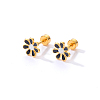 Real 18K Gold Plated 201 Stainless Steel Stud Earrings for Women TL9676-7-1