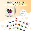 5 Sheets Round Dot PVC Waterproof Decorative Sticker Labels DIY-WH0481-10-2
