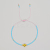 Bohemian Glass Seed Beads Braided Bead Bracelets JT0778-5-1