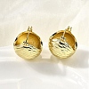 Brass Round Hoop Earrings EJEW-L261-027G-2