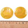 Spray Painted Natural Capiz Shell Pendants SSHEL-Z002-01F-3