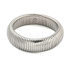 Non-Tarnish 304 Stainless Steel Spring Bangles for Women Men BJEW-U003-02G-P-2