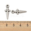 Non-Tarnish 304 Stainless Steel Pendants STAS-O004-06B-P-3