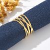 304 Stainless Steel Multilayer Open Cuff Rings RJEW-Z077-01G-04-1