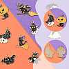 10Pcs 10 Styles Halloween Alloy Enamel Pendants ENAM-FS0003-83-3
