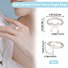4Pcs Adjustable Brass Ring Components FIND-BBC0002-51A-2