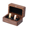 Wooden Jewelry Storage Magnetic Gift Cases for Cufflinks CON-WH0095-78C-1-1