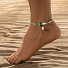Starfish & Shell Glass Beaded Anklets WGC384B-03-1