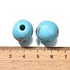 Valentine's Day Element Printed Wood Beads WOOD-R002-01-26-3