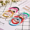 10Pcs 10 Colors Polymer Clay Heishi Beaded Stretch Bracelets BJEW-PH01445-2