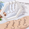 30Pcs Stainless Steel Spinning S Shaped Hooks AJEW-SP0001-43-4