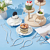 12Pcs 12 Style Glass Pearl Beaded Wedding Cake Pulls for Bridesmaids BJEW-AB00016-4