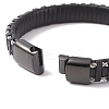 Leather Braided Cord Bracelets BJEW-E345-15-B-4