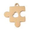 Manual Polishing 201 Stainless Steel Pendants STAS-M058-04G-1