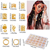 DIY Alloy Hair Dreadlocks Braiding Kits DIY-WH20010-18G-2