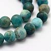 Natural Apatite Beads Strands G-K193-6mm-12-3
