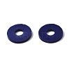 Flat Round Handmade Polymer Clay Beads CLAY-R067-10mm-35-6