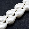 Electroplate Shell Pearl Beads Strands BSHE-G010-16x25mm-01-1