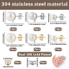 304 Stainless Steel Stud Earring Findings EJEW-SP0001-17A-2