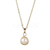 Natural Cultured Freshwater Pearl Pendant Necklaces NJEW-JN04685-2