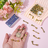 32Pcs 8 Styles Alloy Cord Ends HJEW-SC0003-10-3