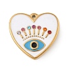 304 Stainless Steel Enamel Pendants STAS-P380-64G-04-1