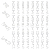120Bgas 4 Styles Nylon & Iron Hook and Eye DIY-NB0016-10B-1