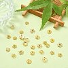 100Pcs 10 Styles Brass Bead Caps KK-CJ0002-08-6