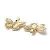 Brass Cubic Zirconia Pendants KK-G446-24G-03-3