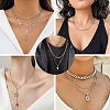 16Pcs 4 Style 304 Stainless Steel Chain Necklaces NJEW-TAC0026-9