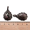 Natural Rhodonite Teardrop Pendants G-K363-01R-08-3