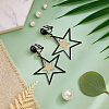 2 Pairs 2 Colors Brass Clip-on Earrings EJEW-HY0001-10A-3