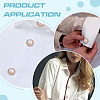 8Pcs Flat Round Alloy Resin Cufflinks FIND-ME0003-14-4
