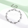 304 Stainless Steel Heart Link Bracelets for Women BJEW-L706-03P-2