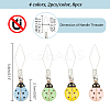 8Pcs 4 Colors Ladybug 304 Stainless Steel Threader DIY-AB00055-2