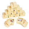 Square Paper Jewelry Ring Gift Boxes with Bowknot LS-CON-TAC0010-80D-1