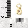 Brass Cubic Zirconia Charms KK-G554-02B-03-3