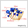 Alloy Rhinestone Multi-layer Rings VU7935-3-2