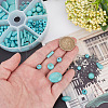 ARRICRAFT 185Pcs 8 Styles Synthetic Turquoise Dyed Beads Strands TURQ-AR0001-37-3