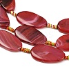 Natural Banded Agate Beads Strands G-F825-H01-01-4