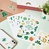 24 Sheets 8 Styles Saint Patrick's Day Paper Stickers DIY-WH0043-38-5