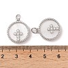 Brass Pendants Pave Shell X-KK-L208-76P-3
