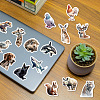 50Pcs Animal PVC Self-Adhesive Cartoon Stickers STIC-B001-04-7