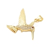 Brass Micro Pave Cubic Zirconia Pendants KK-A228-04G-2