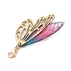 Butterfly Wings Resin Pendant Decorations HJEW-TA00314-5