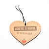 Natural Wood Pendant Decorations DIY-WH0204-05-1