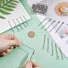 50Pcs 5 Styles 304 Stainless Steel Chain Extender STAS-DC0016-76P-3