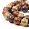 PVD Vacuum Plating Non-magnetic Synthetic Hematite Beads Strands X-G-F682-01B-3