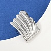 304 Stainless Steel Cuff Rings RJEW-D306-10P-1